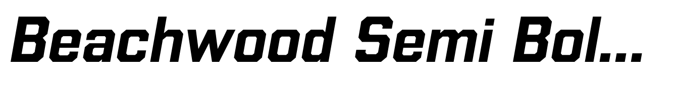 Beachwood Semi Bold Italic